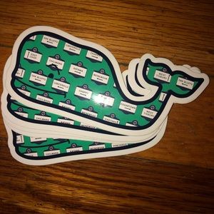 Original Pattern 20th Anniversary Whale Sticker